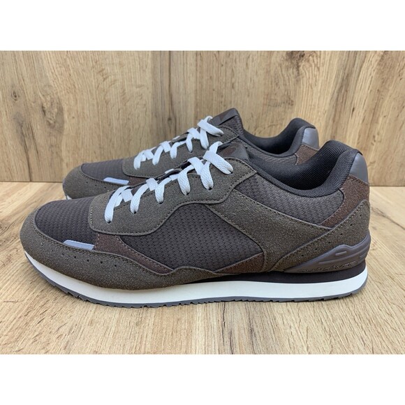 Quiksilver Beaumont Mens 10.5 EE Wide Brown Casual Sneakers Mesh Suede main image 9